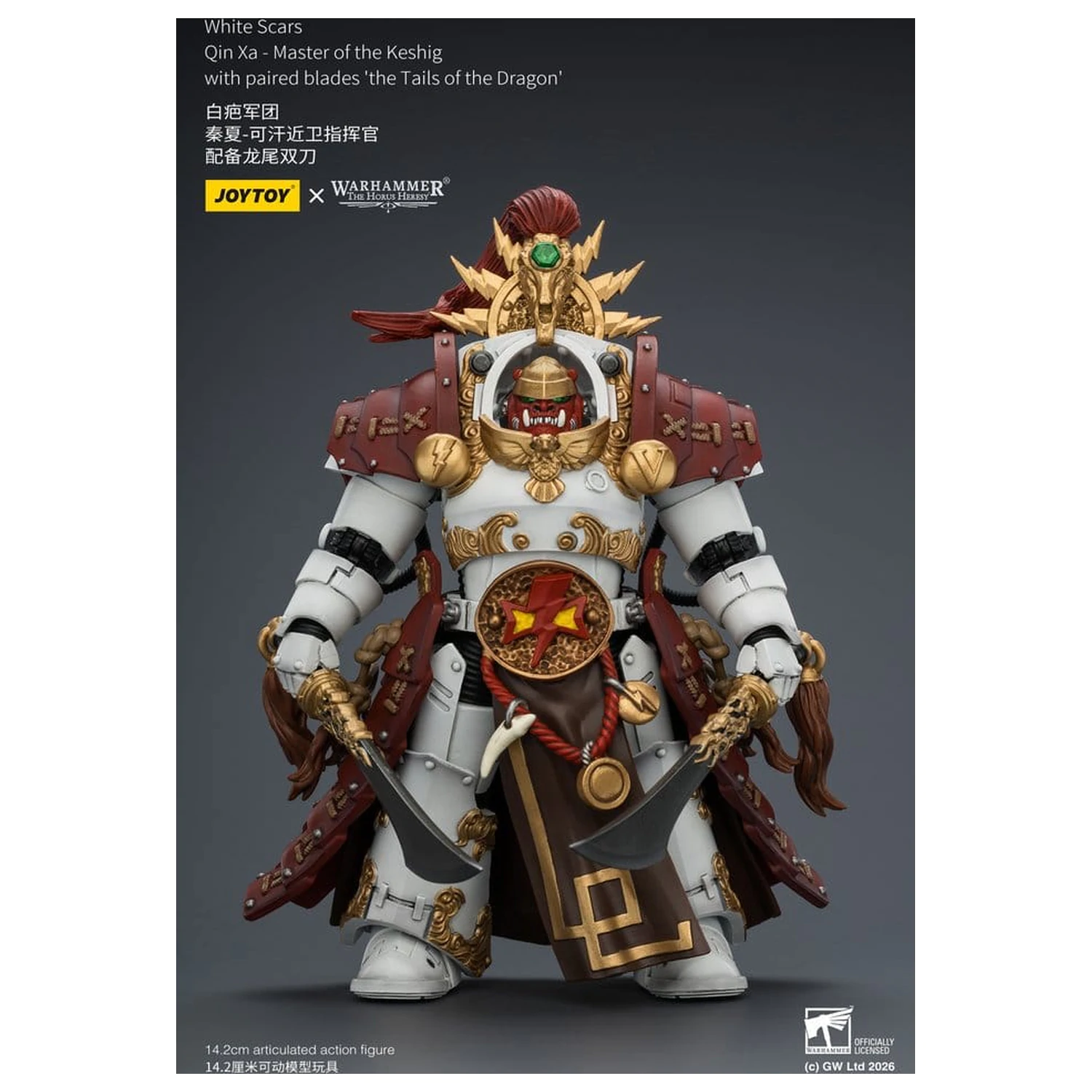 Warhammer The Horus Heresy Actionfigur White Scars Qin Xa - Master of the Keshig 14 cm Produktfoto