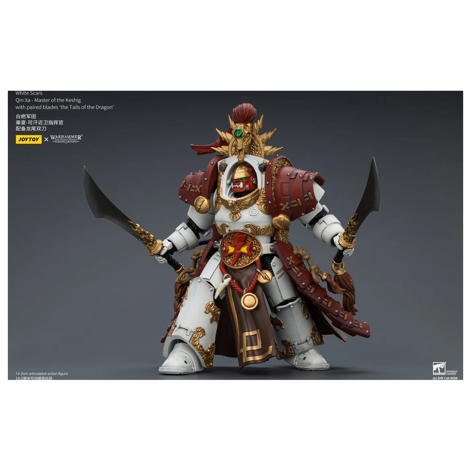 Warhammer The Horus Heresy Actionfigur White Scars Qin Xa - Master of the Keshig 14 cm Produktfoto