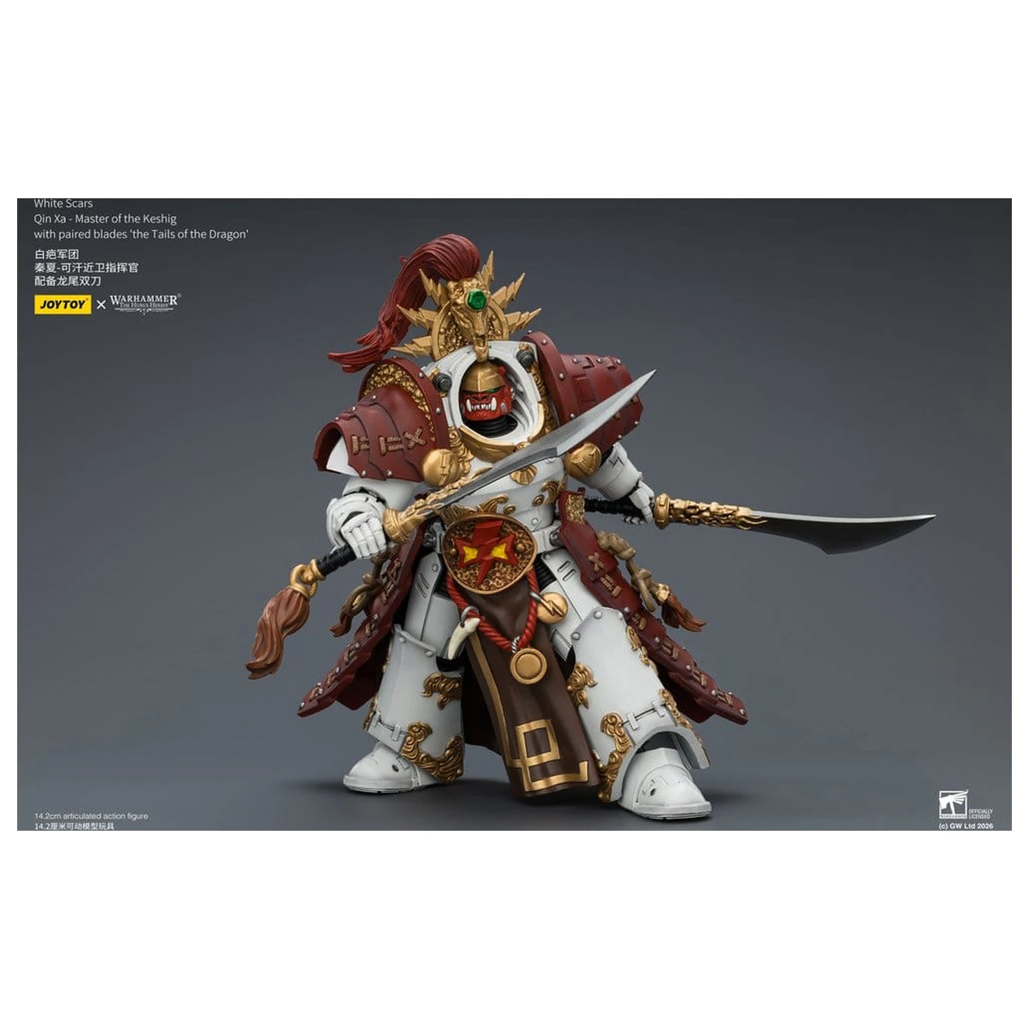 Warhammer The Horus Heresy Actionfigur White Scars Qin Xa - Master of the Keshig 14 cm Produktfoto