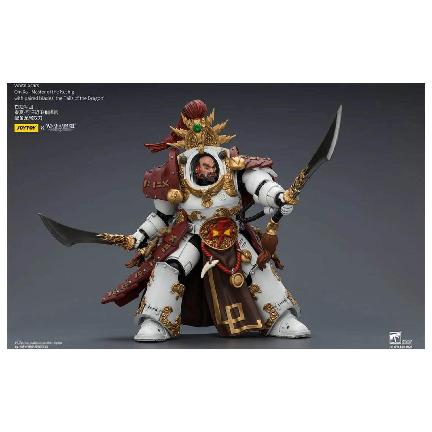 Warhammer The Horus Heresy Actionfigur White Scars Qin Xa - Master of the Keshig 14 cm Produktfoto
