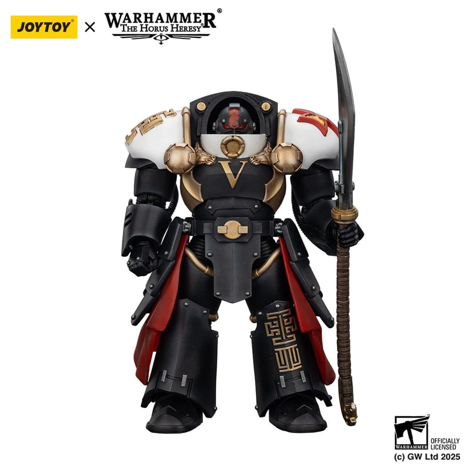 Warhammer The Horus Heresy Actionfigur White Scars Ebon Keshig Terminator 1 with Power Glaive 13 cm Produktfoto