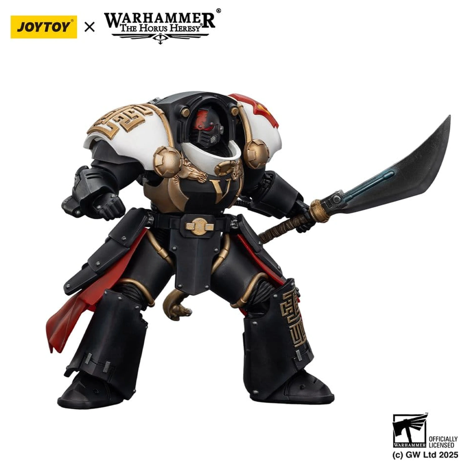 Warhammer The Horus Heresy Actionfigur White Scars Ebon Keshig Terminator 1 with Power Glaive 13 cm Produktfoto