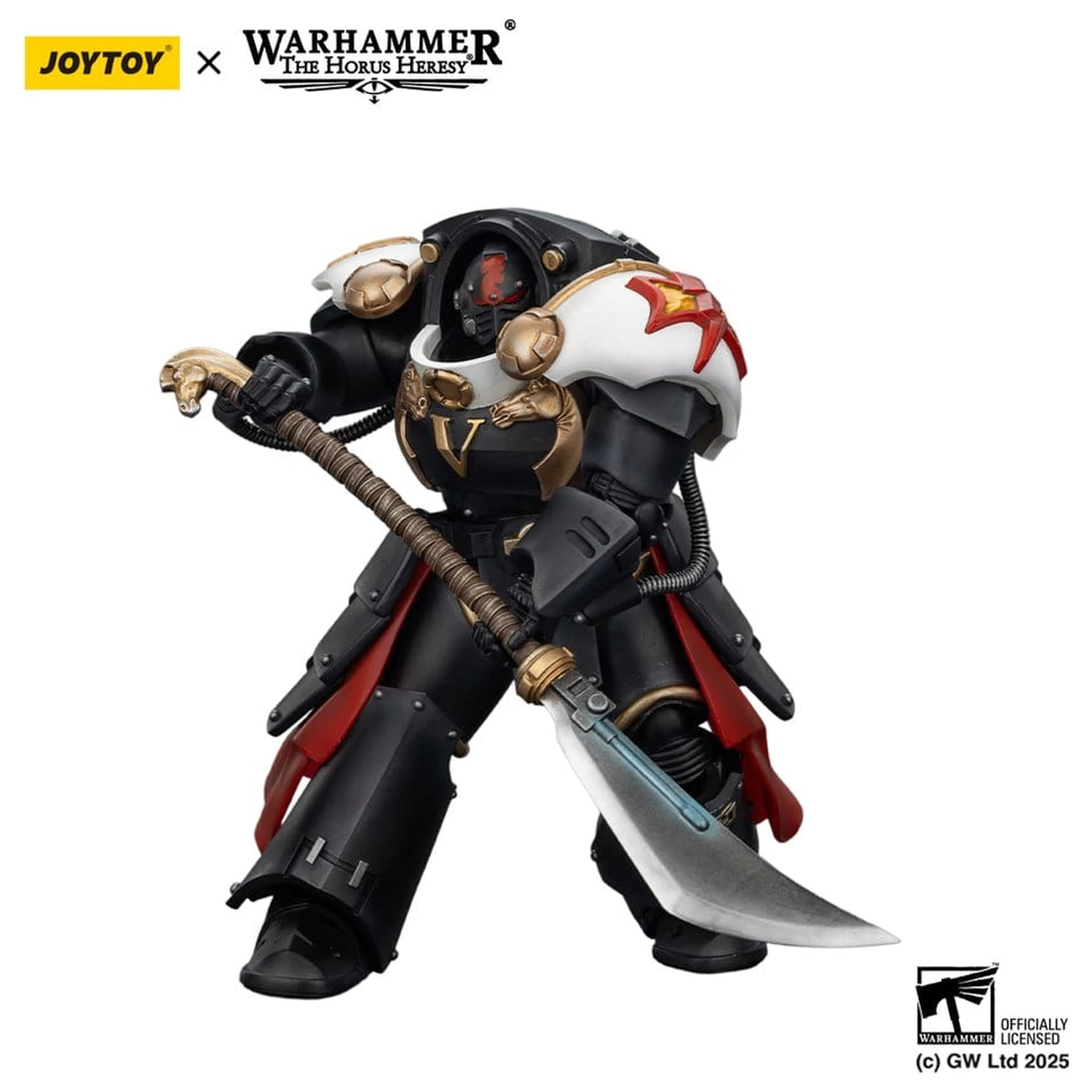 Warhammer The Horus Heresy Actionfigur White Scars Ebon Keshig Terminator 1 with Power Glaive 13 cm Produktfoto