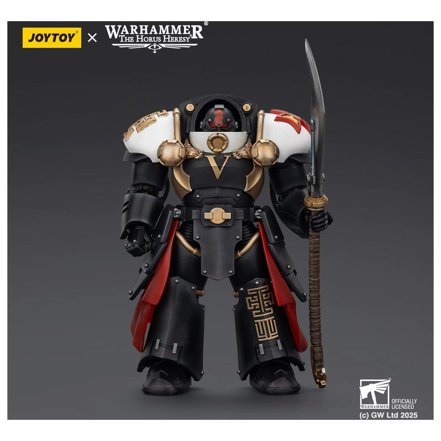 Warhammer The Horus Heresy Actionfigur White Scars Ebon Keshig Terminator 1 with Power Glaive 13 cm Produktfoto