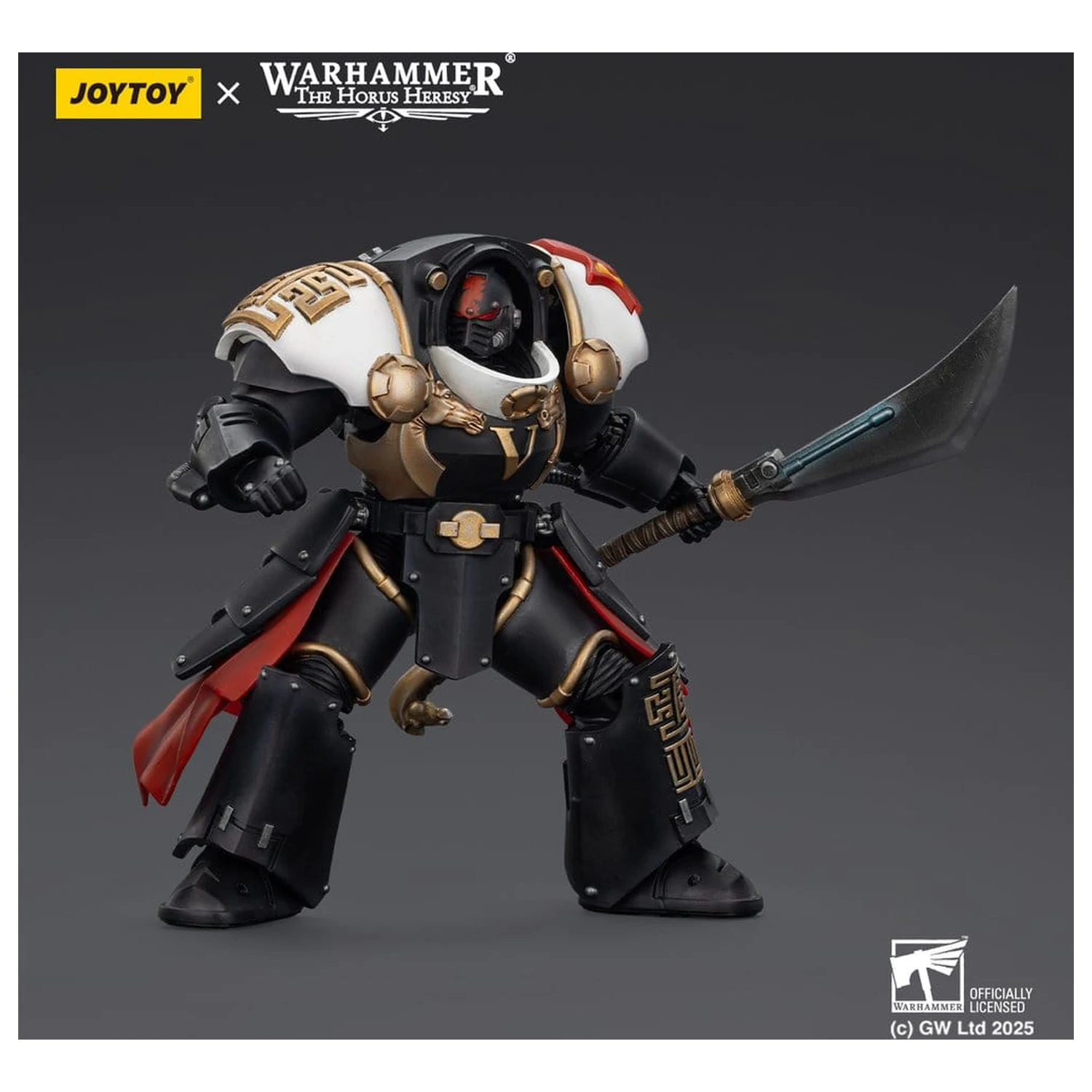 Warhammer The Horus Heresy Actionfigur White Scars Ebon Keshig Terminator 1 with Power Glaive 13 cm Produktfoto