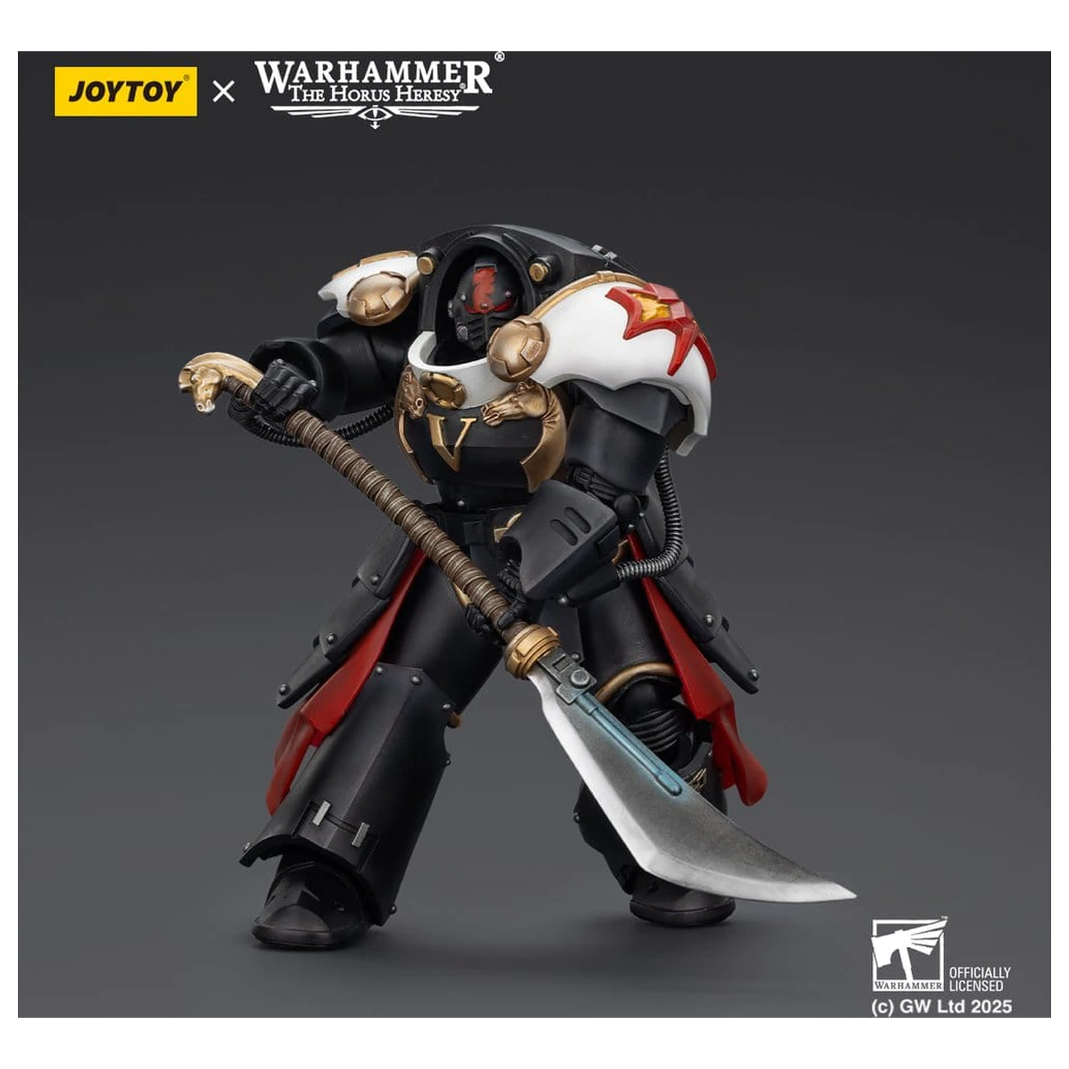 Warhammer The Horus Heresy Actionfigur White Scars Ebon Keshig Terminator 1 with Power Glaive 13 cm Produktfoto
