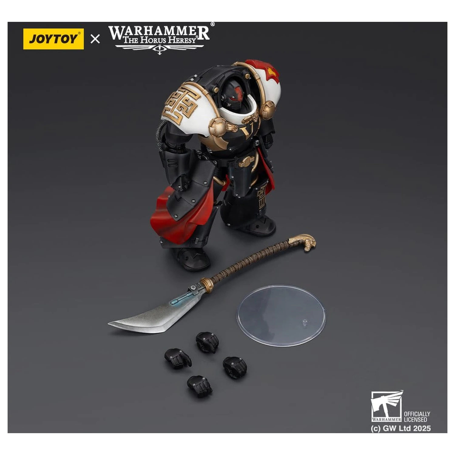 Warhammer The Horus Heresy Actionfigur White Scars Ebon Keshig Terminator 1 with Power Glaive 13 cm Produktfoto