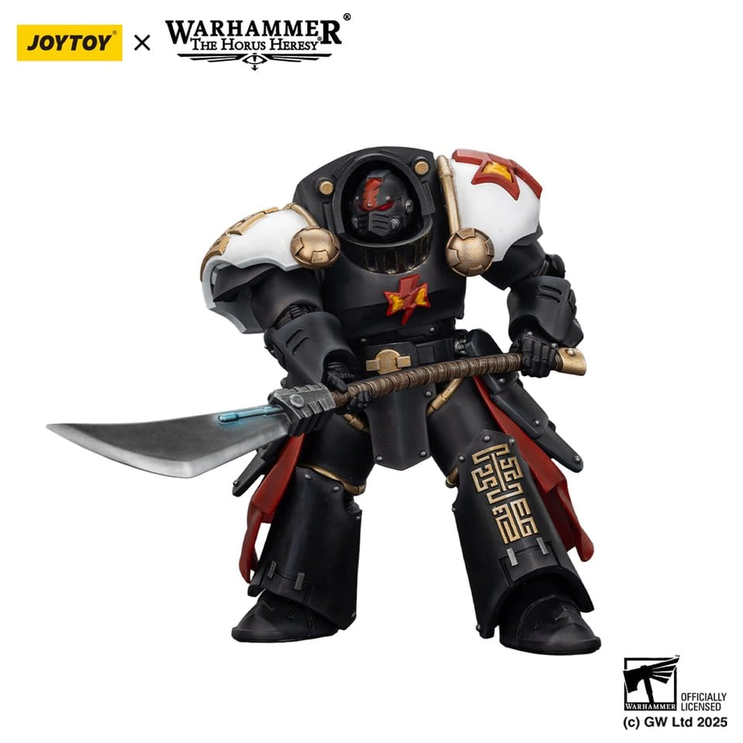 Warhammer The Horus Heresy Actionfigur White Scars Ebon Keshig Terminator 2 mit Power Glaive 13 cm Produktfoto