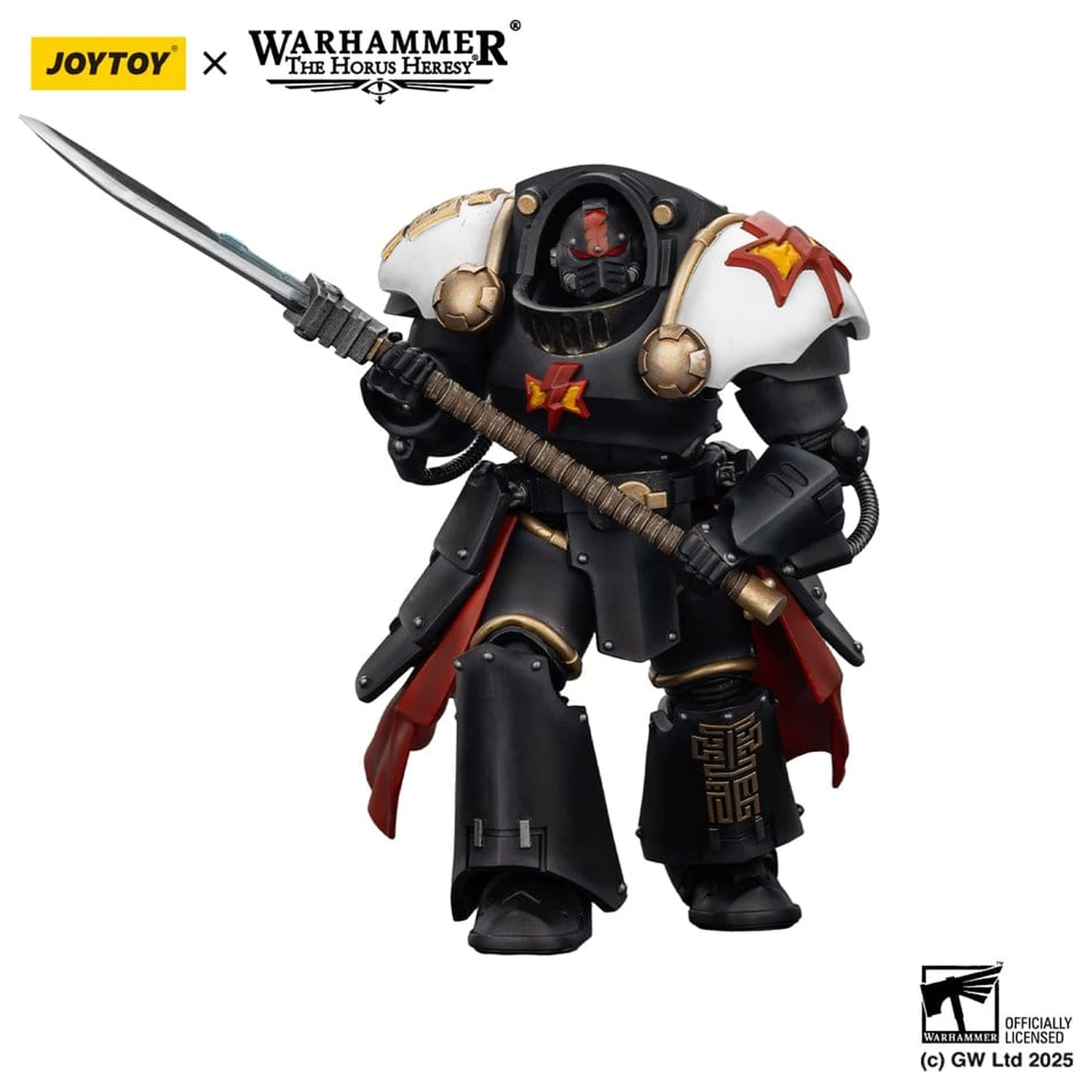 Warhammer The Horus Heresy Actionfigur White Scars Ebon Keshig Terminator 2 mit Power Glaive 13 cm Produktfoto