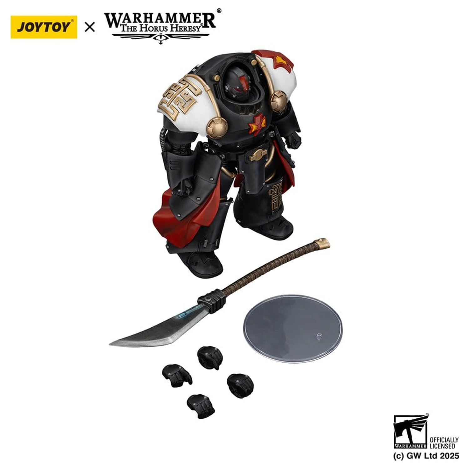 Warhammer The Horus Heresy Actionfigur White Scars Ebon Keshig Terminator 2 mit Power Glaive 13 cm Produktfoto