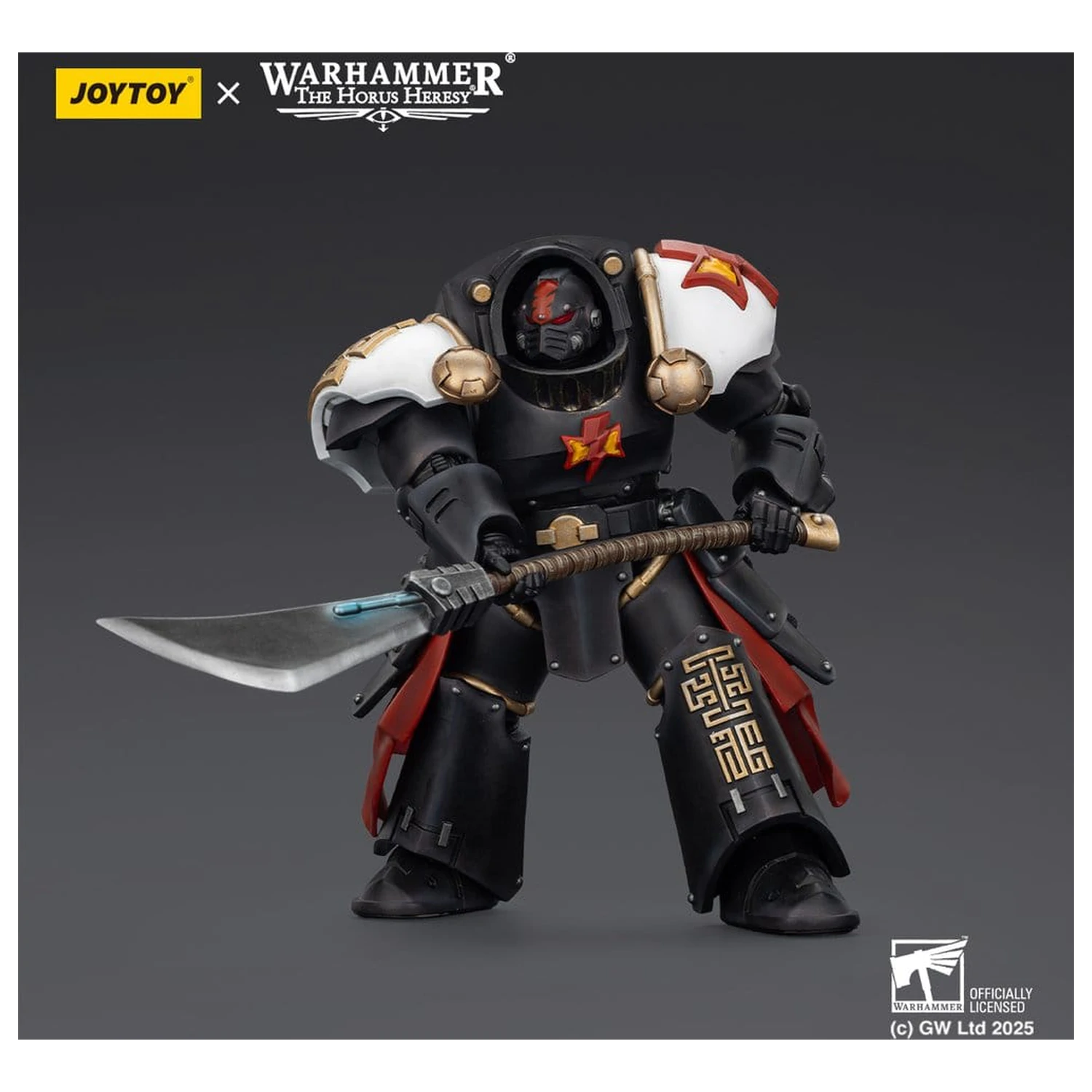 Warhammer The Horus Heresy Actionfigur White Scars Ebon Keshig Terminator 2 mit Power Glaive 13 cm Produktfoto