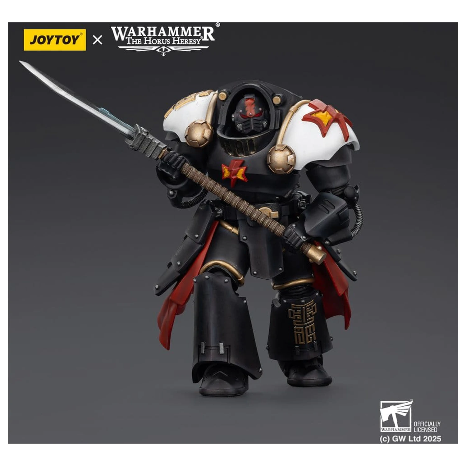 Warhammer The Horus Heresy Actionfigur White Scars Ebon Keshig Terminator 2 mit Power Glaive 13 cm Produktfoto
