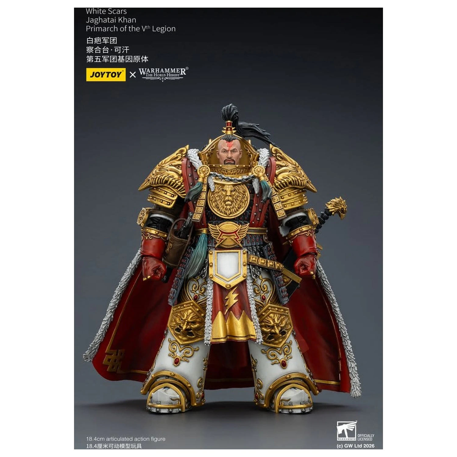 Warhammer The Horus Heresy Actionfigur White Scars Jaghatai Khan Primarch of the Vth Legion 19 cm Produktfoto