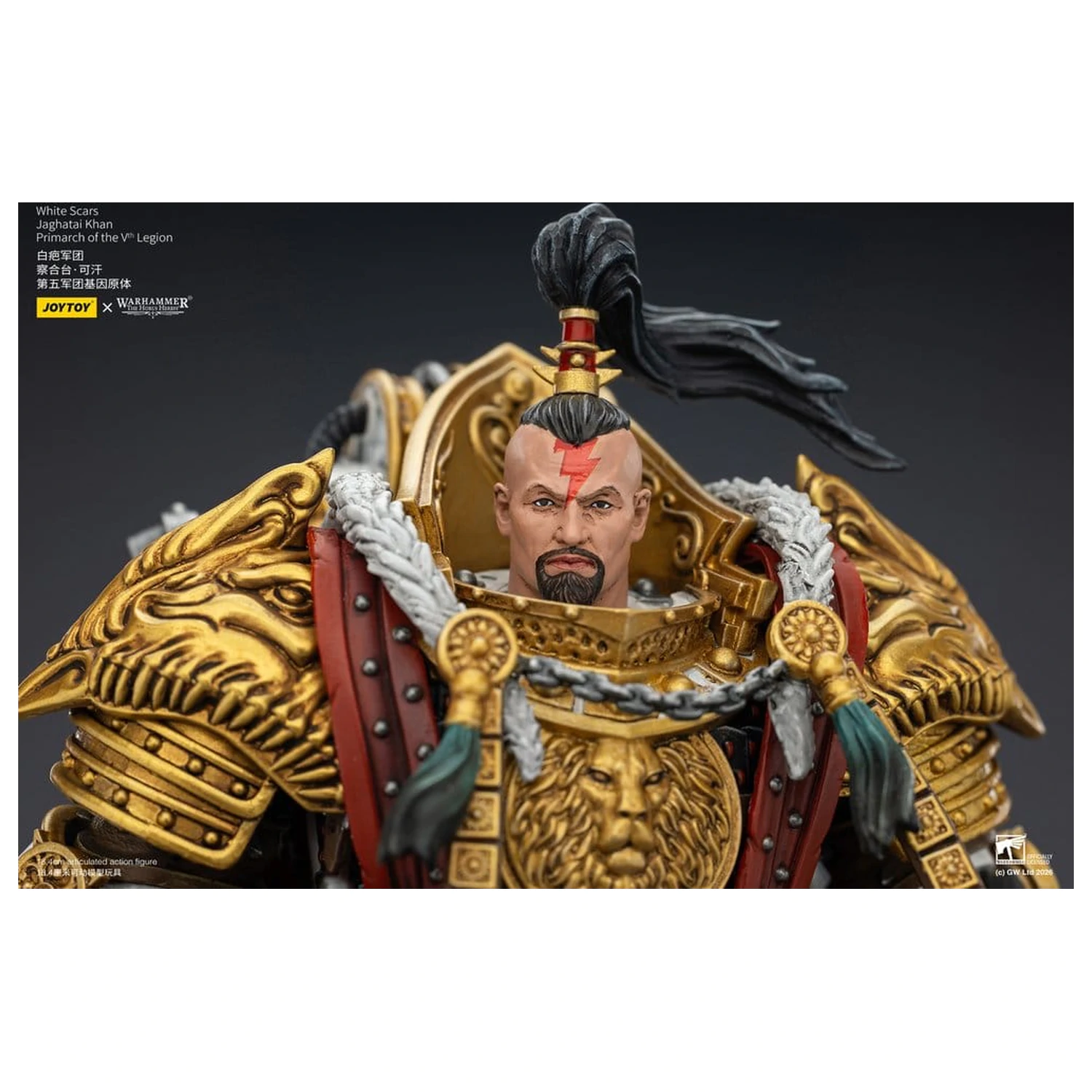 Warhammer The Horus Heresy Actionfigur White Scars Jaghatai Khan Primarch of the Vth Legion 19 cm Produktfoto