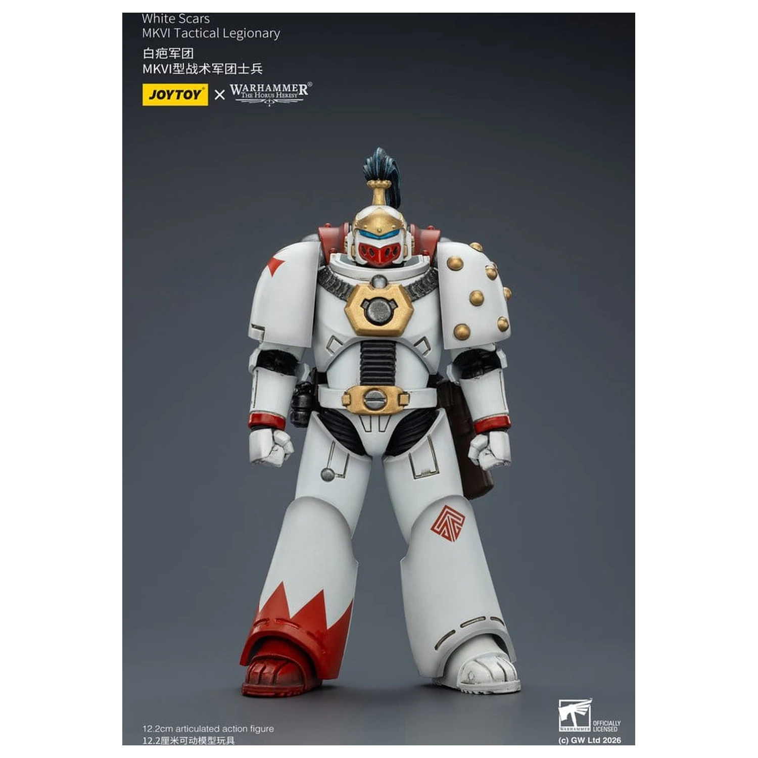 Warhammer The Horus Heresy Actionfigur White Scars MKVI Taktischer Legionär 12 cm Produktfoto