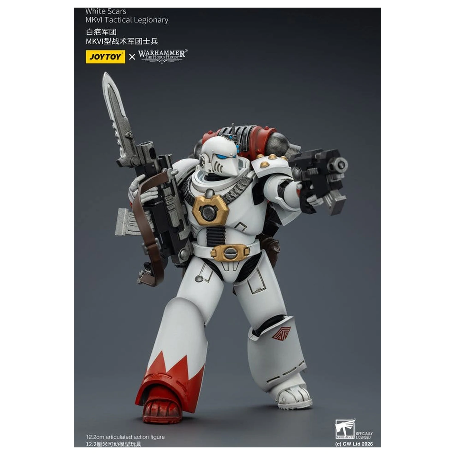 Warhammer The Horus Heresy Actionfigur White Scars MKVI Taktischer Legionär 12 cm Produktfoto