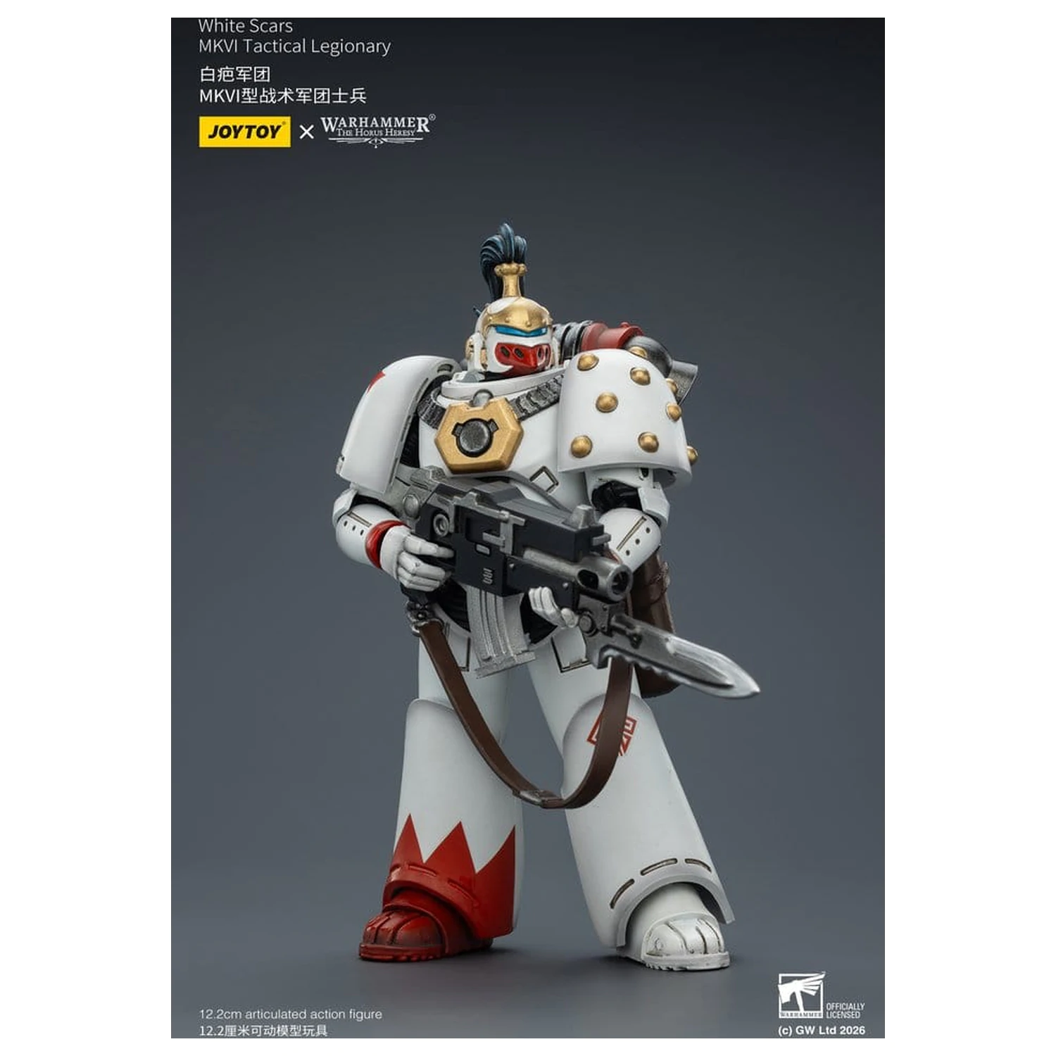 Warhammer The Horus Heresy Actionfigur White Scars MKVI Taktischer Legionär 12 cm Produktfoto