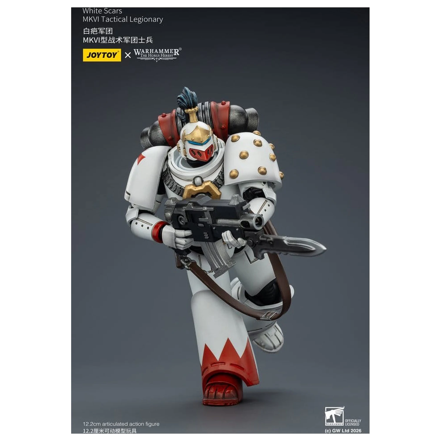 Warhammer The Horus Heresy Actionfigur White Scars MKVI Taktischer Legionär 12 cm Produktfoto