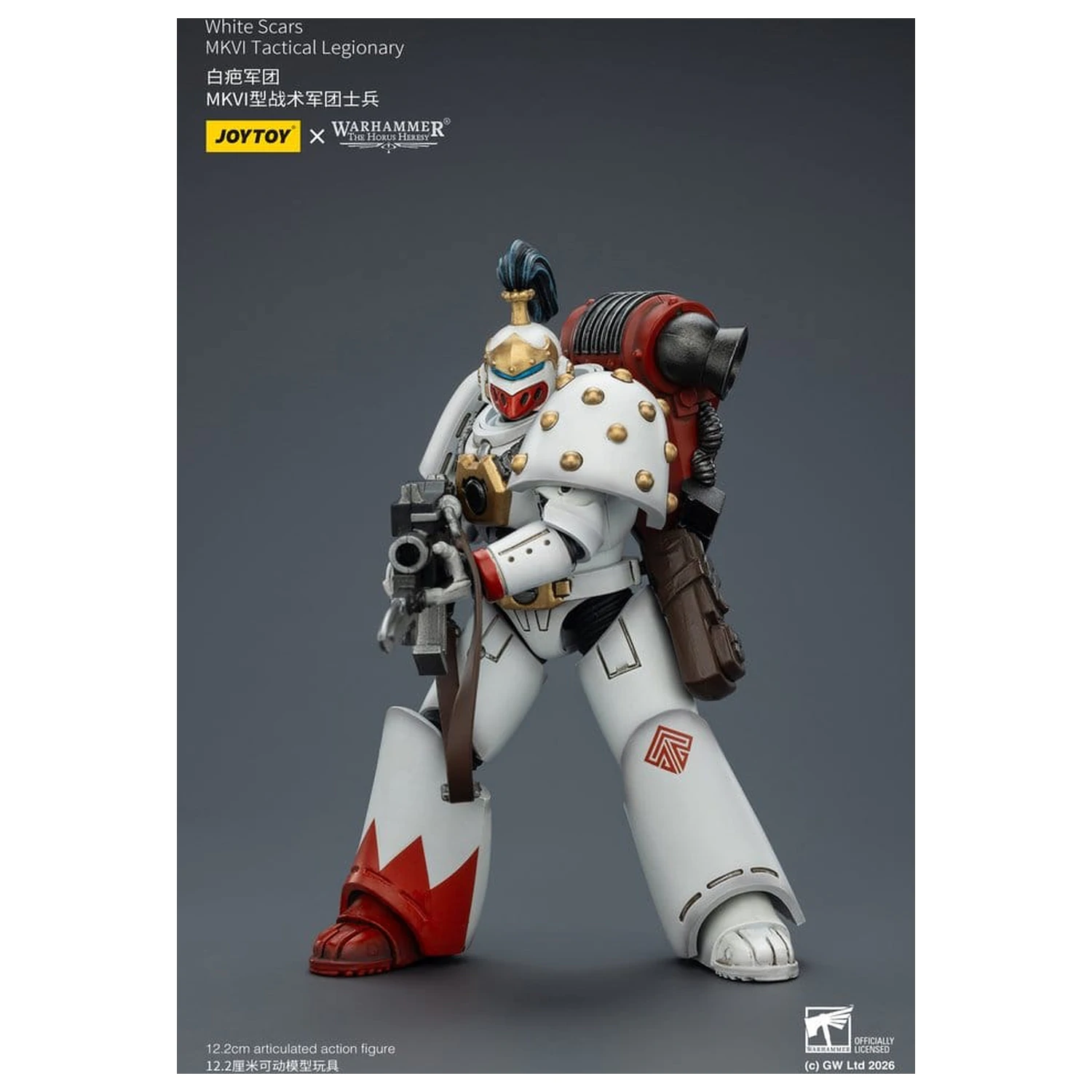 Warhammer The Horus Heresy Actionfigur White Scars MKVI Taktischer Legionär 12 cm Produktfoto