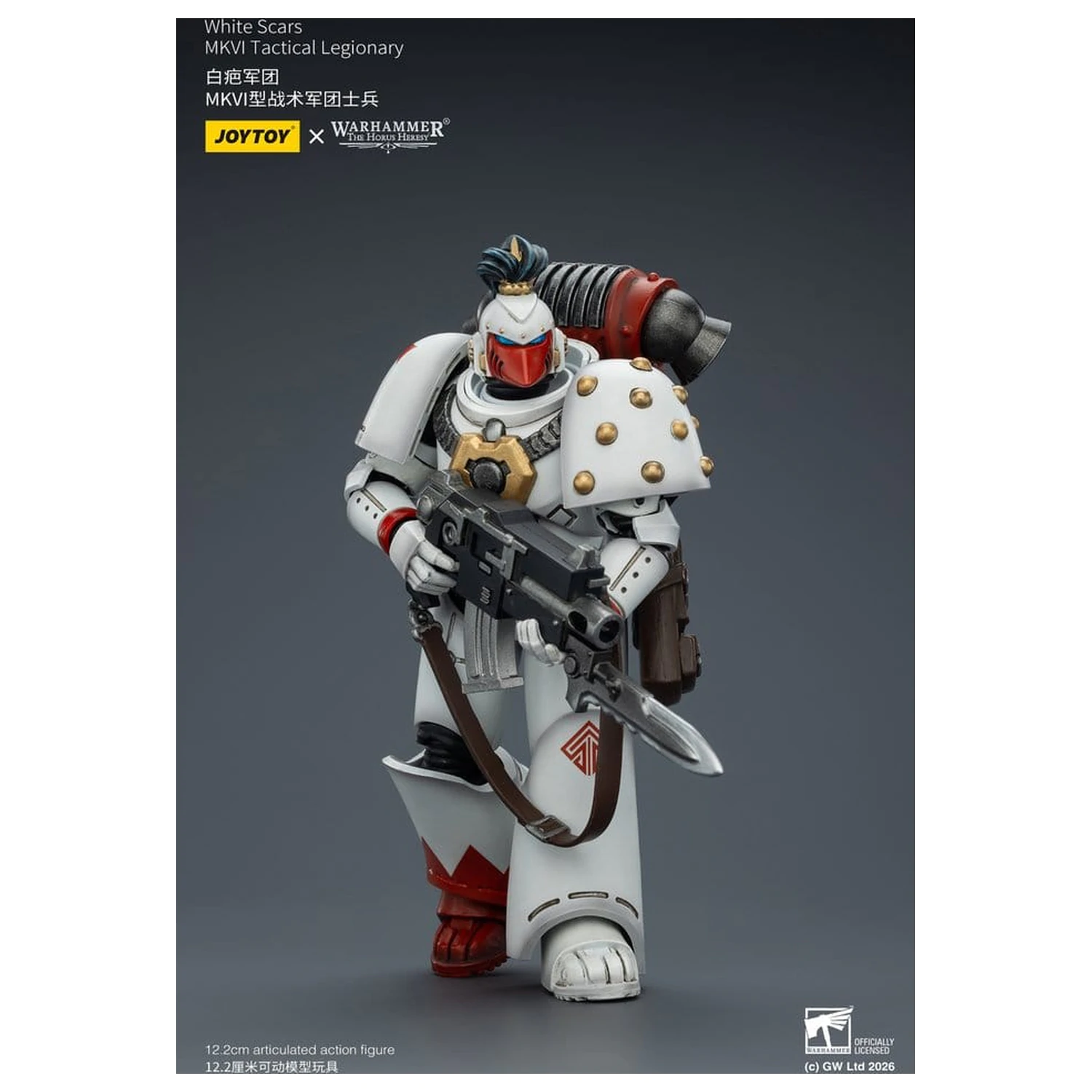 Warhammer The Horus Heresy Actionfigur White Scars MKVI Taktischer Legionär 12 cm Produktfoto