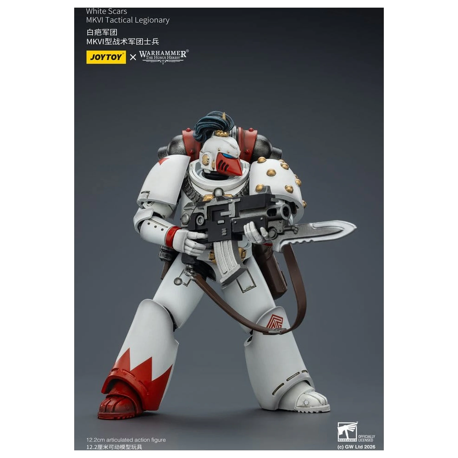 Warhammer The Horus Heresy Actionfigur White Scars MKVI Taktischer Legionär 12 cm Produktfoto