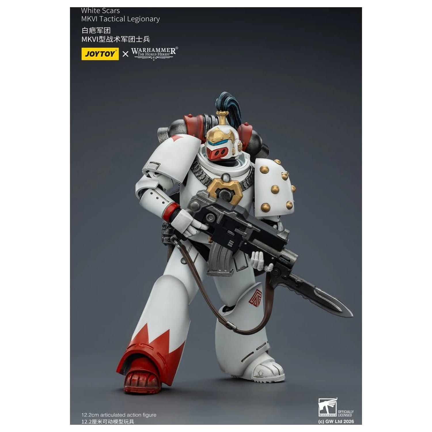 Warhammer The Horus Heresy Actionfigur White Scars MKVI Taktischer Legionär 12 cm Produktfoto