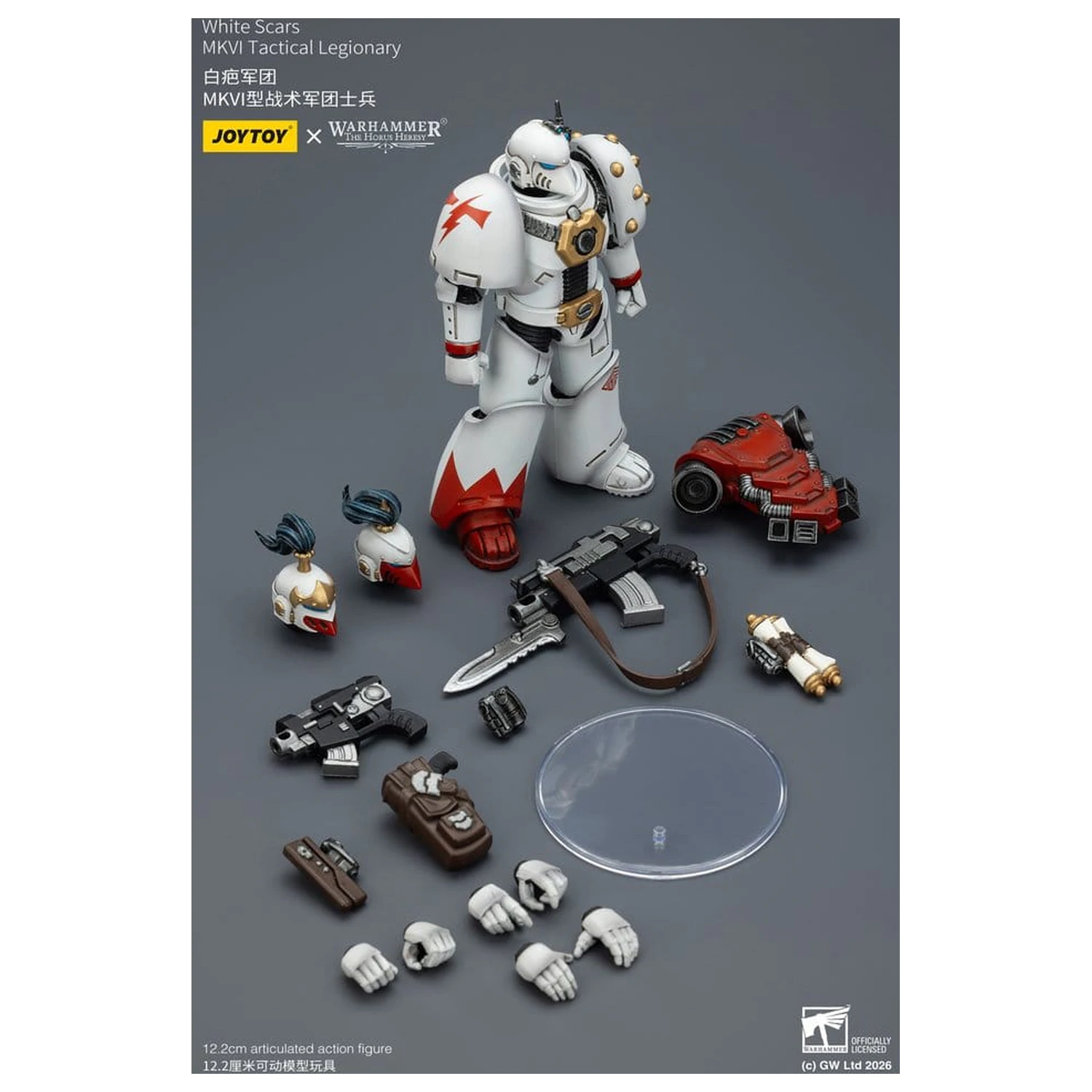Warhammer The Horus Heresy Actionfigur White Scars MKVI Taktischer Legionär 12 cm Produktfoto