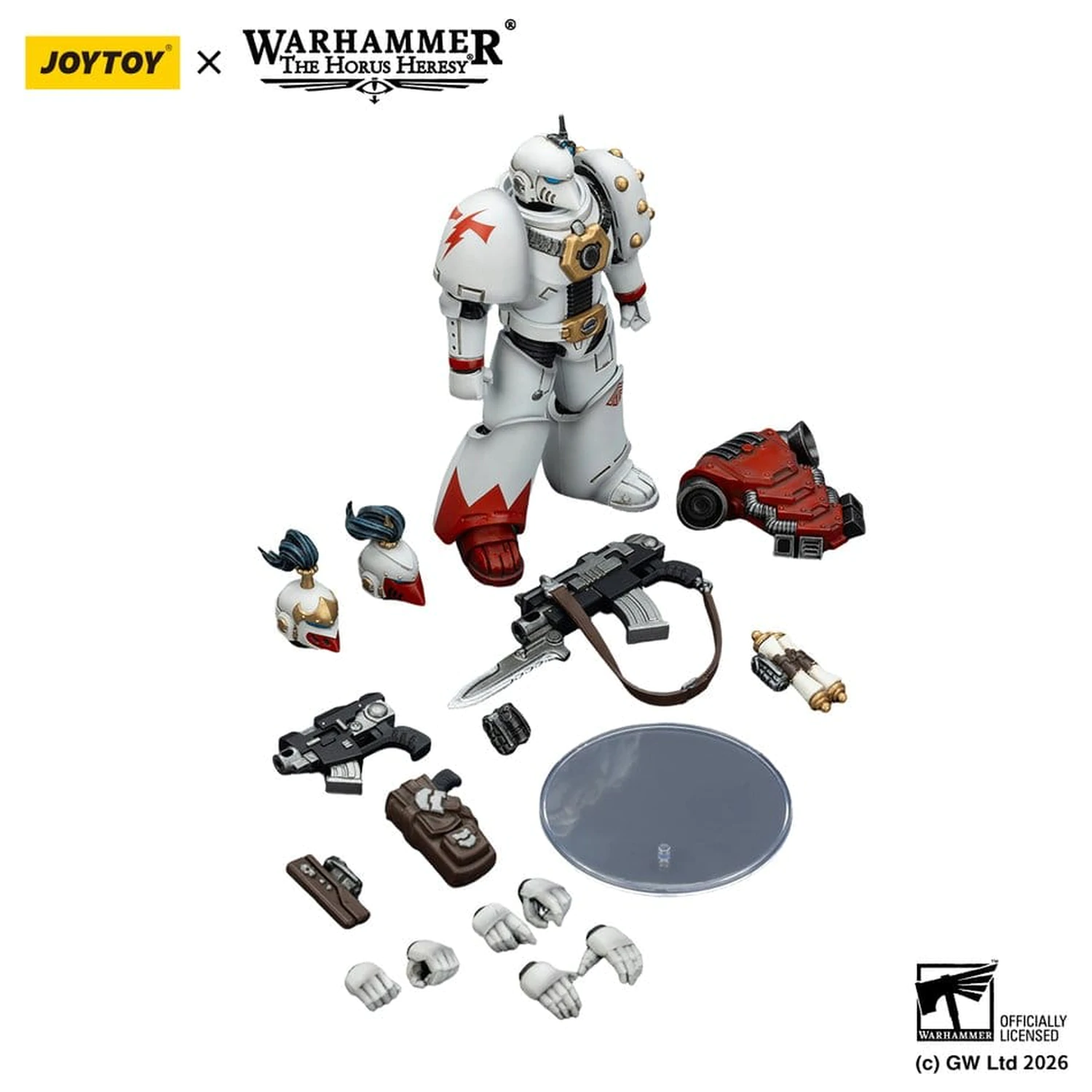 Warhammer The Horus Heresy Actionfigur White Scars MKVI Taktischer Legionär 12 cm Produktfoto