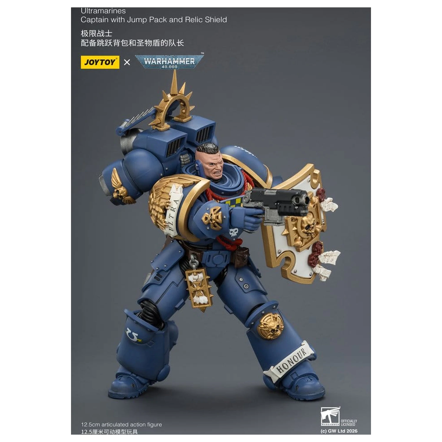 Warhammer Action Figur Ultramarines Captain 13 cm Produktfoto
