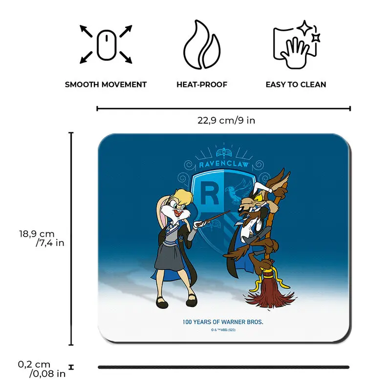 Warner Bros 100th Anniversary Looney Tunes Harry Potter Ravenclaw Mousepad Produktfoto