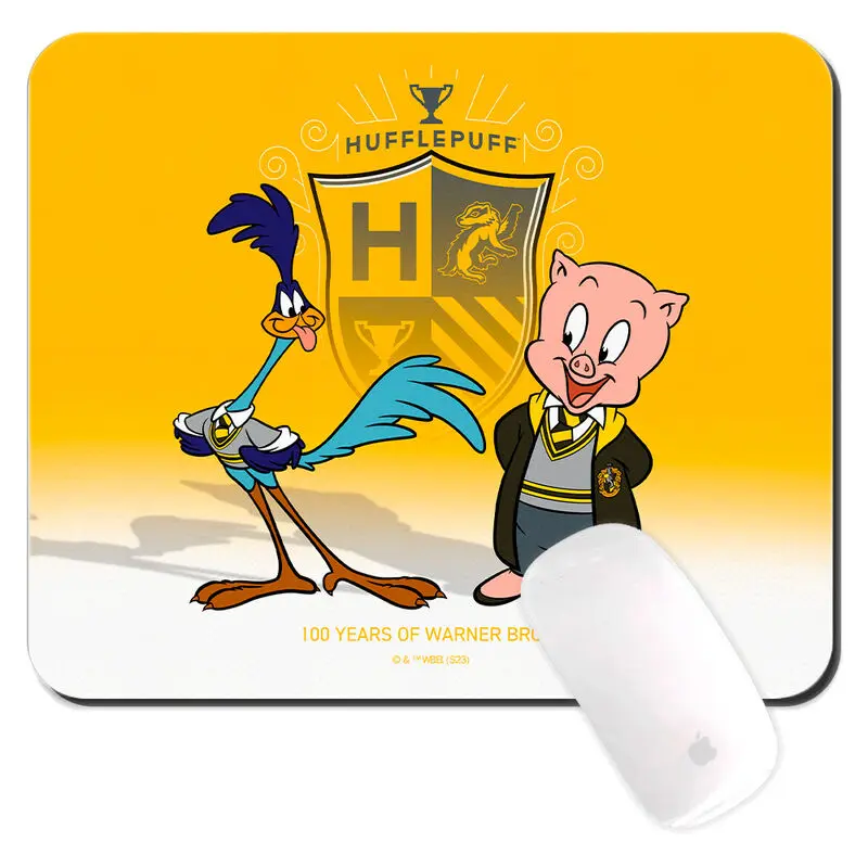Warner Bros 100th Anniversary Looney Tunes Harry Potter Hufflepuff Mousepad Produktfoto