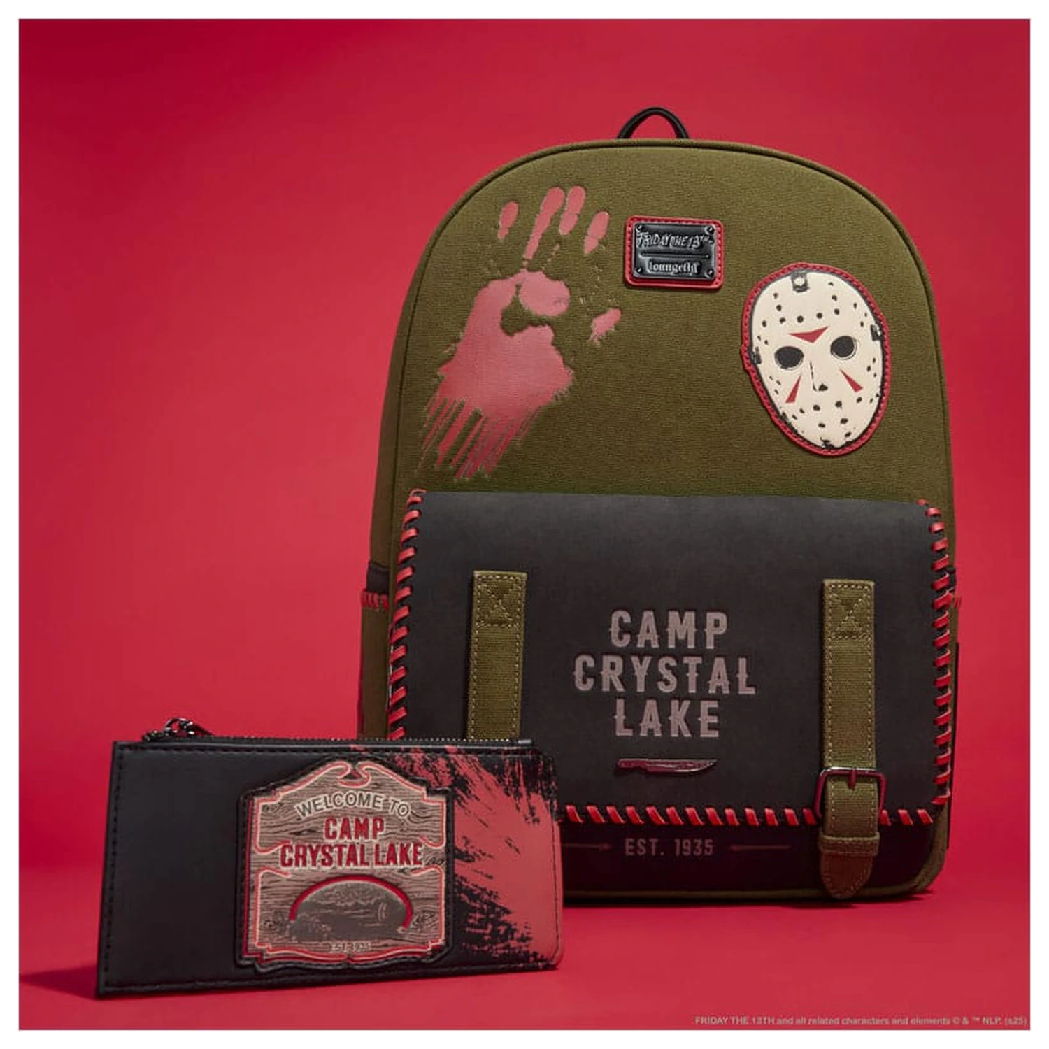 Warner Bros by Loungefly großer Rucksack Friday the 13th Produktfoto