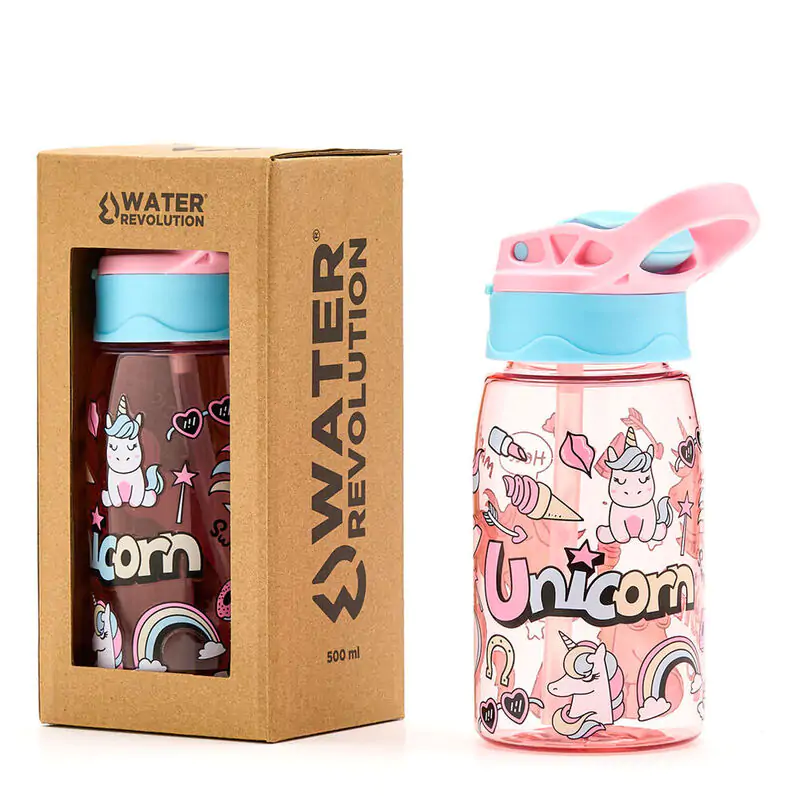 Watter Revolution tritan unicorn Flasche 500ml Produktfoto