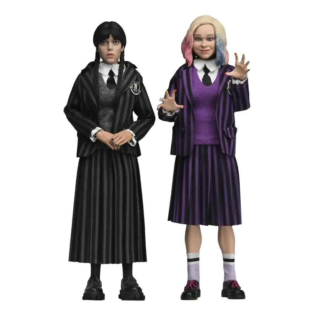 Wednesday Actionfiguren 2er-Pack Wednesday Addams (Nevermore Uniform) und Enid 20 cm Produktfoto