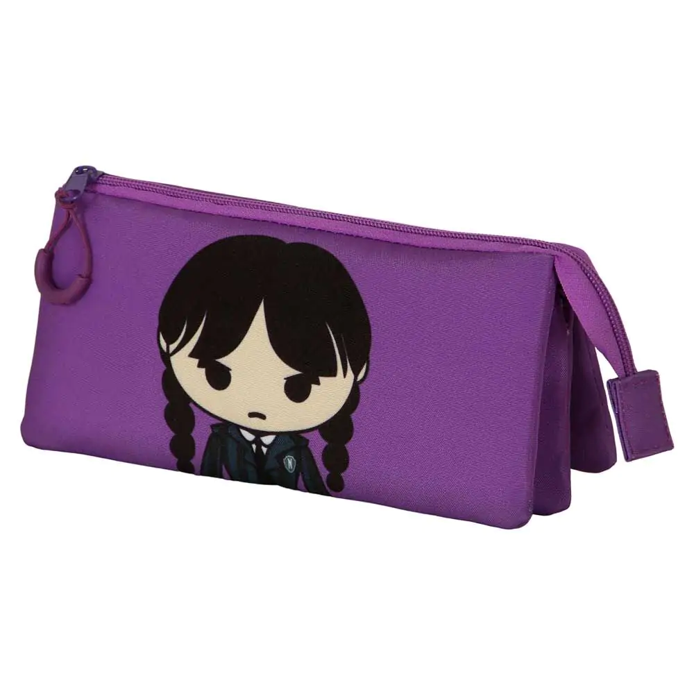 Wednesday Chibi Dreifaches Mäppchen Produktfoto