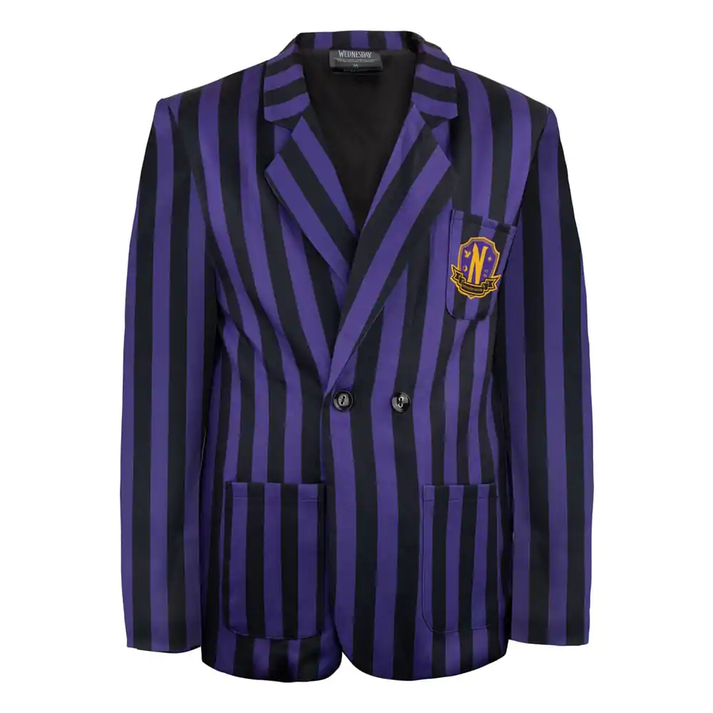 Wednesday Jacke Nevermore Academy Purple Striped Blazer termékfotó
