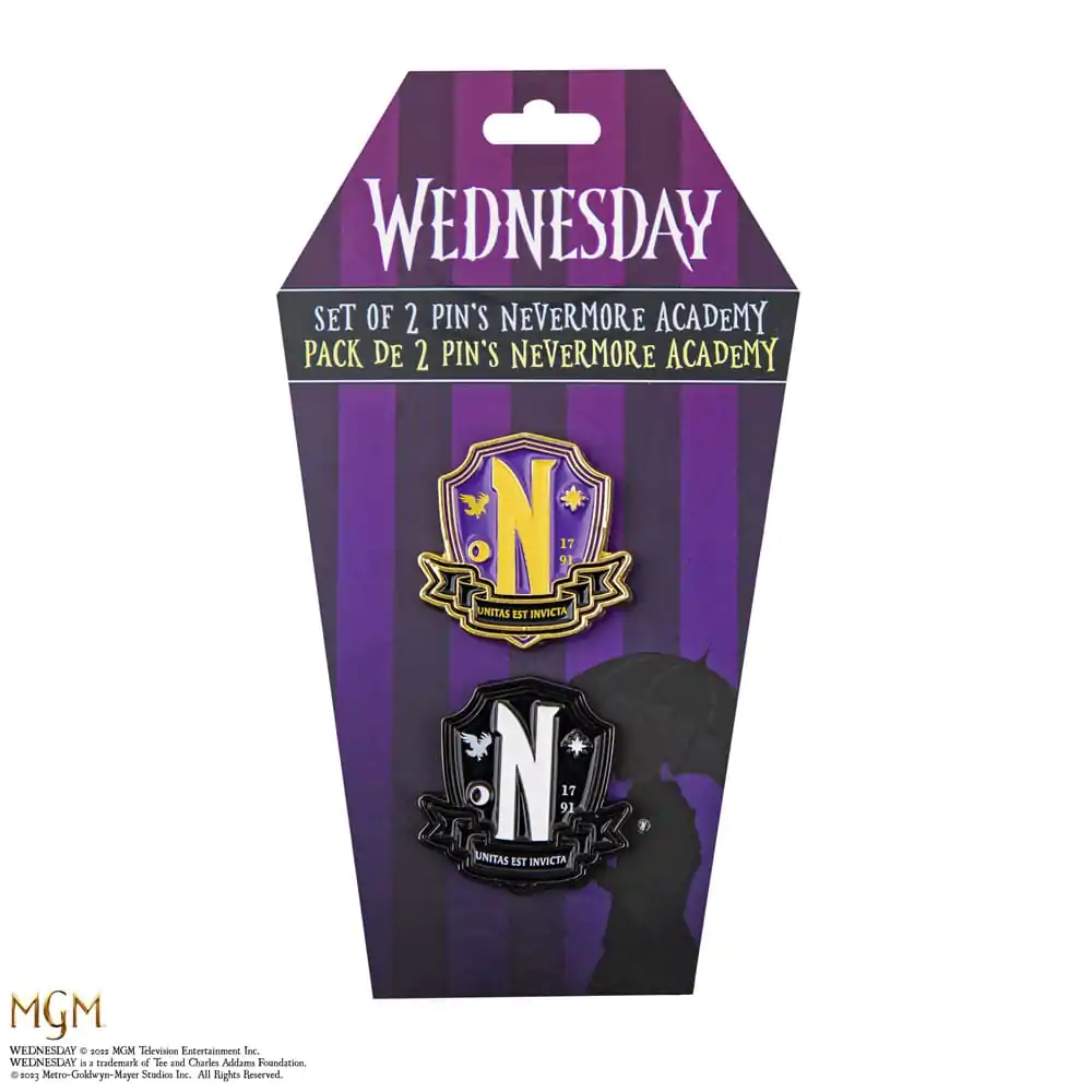 Wednesday Ansteck-Pins 2er-Pack Nevermore Academy termékfotó