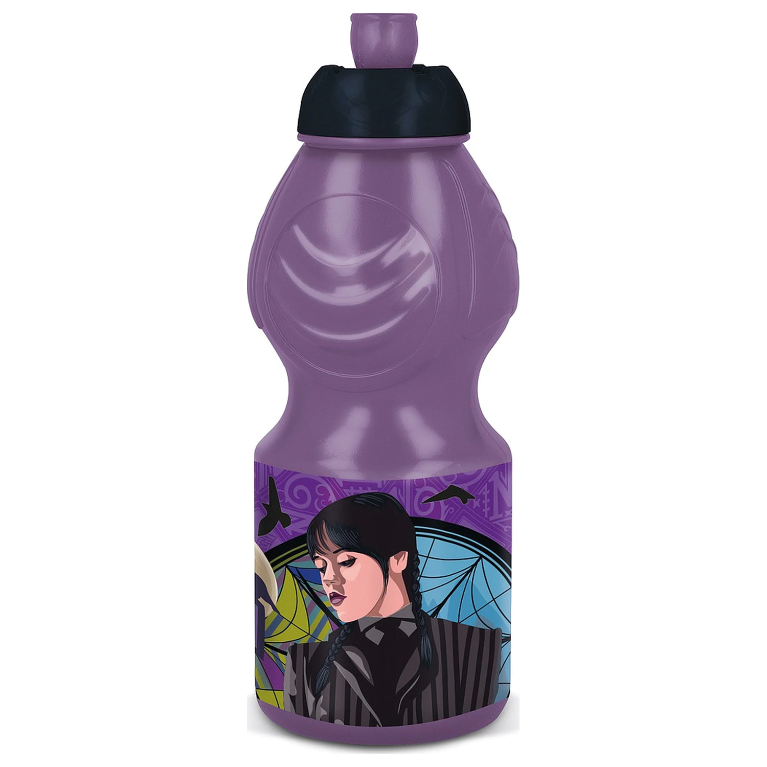 Wednesday Nevermore Academy Plastik-Sportflasche 400 ml Produktfoto