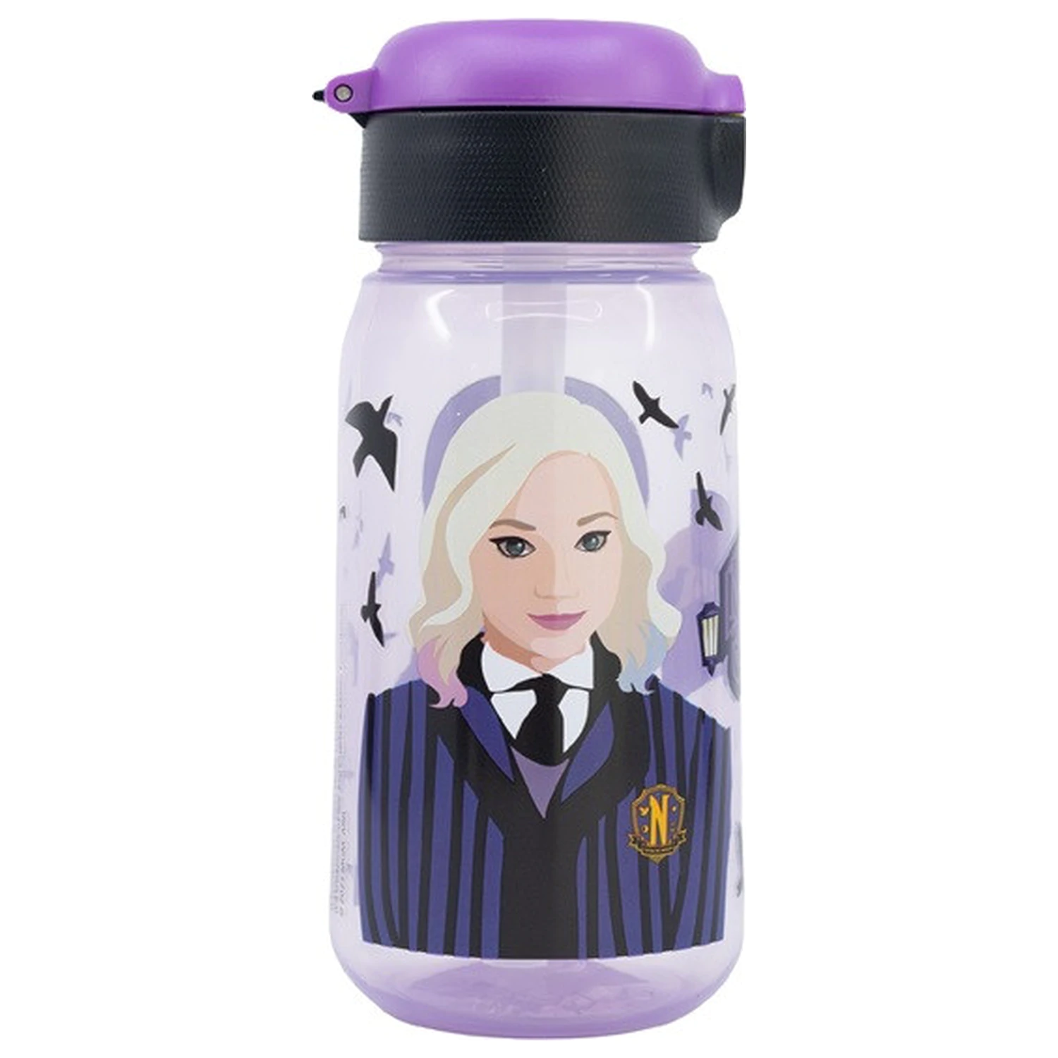 Wednesday Nevermore Academy Plastik Trinkflasche 510 ml Produktfoto