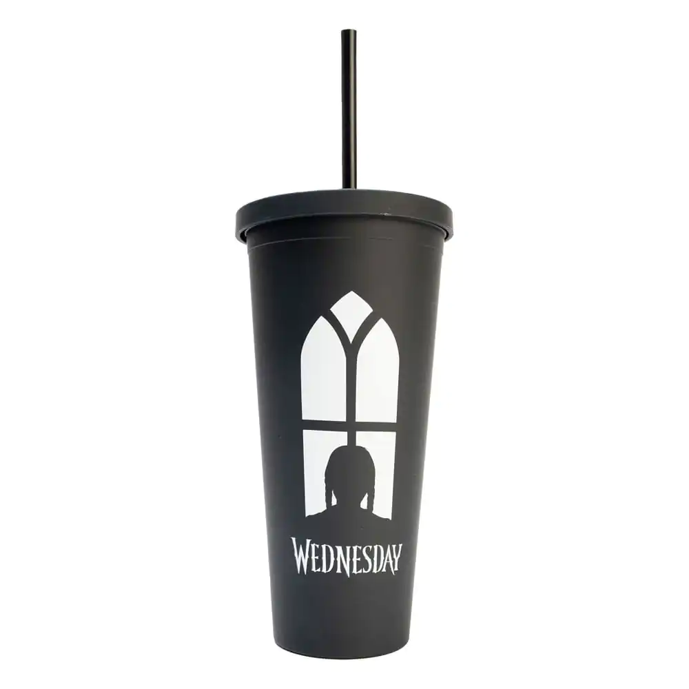 Wednesday Tumbler mit Trinkhalmen 485 ml Produktfoto