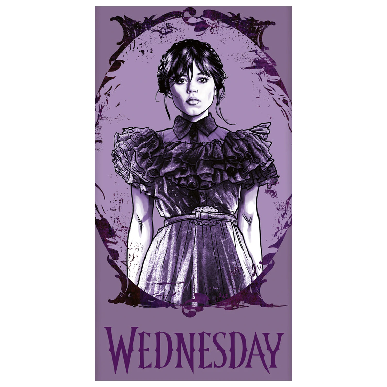 Wednesday Purple Handtuch Produktfoto
