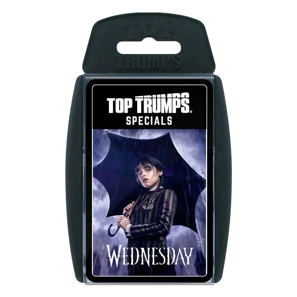 Wednesday Card Game Top Trumps German VersionMittwoch Kartenspiel Top Trumps German Version Produktfoto