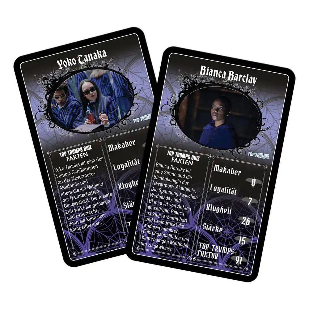 Wednesday Card Game Top Trumps German VersionMittwoch Kartenspiel Top Trumps German Version Produktfoto