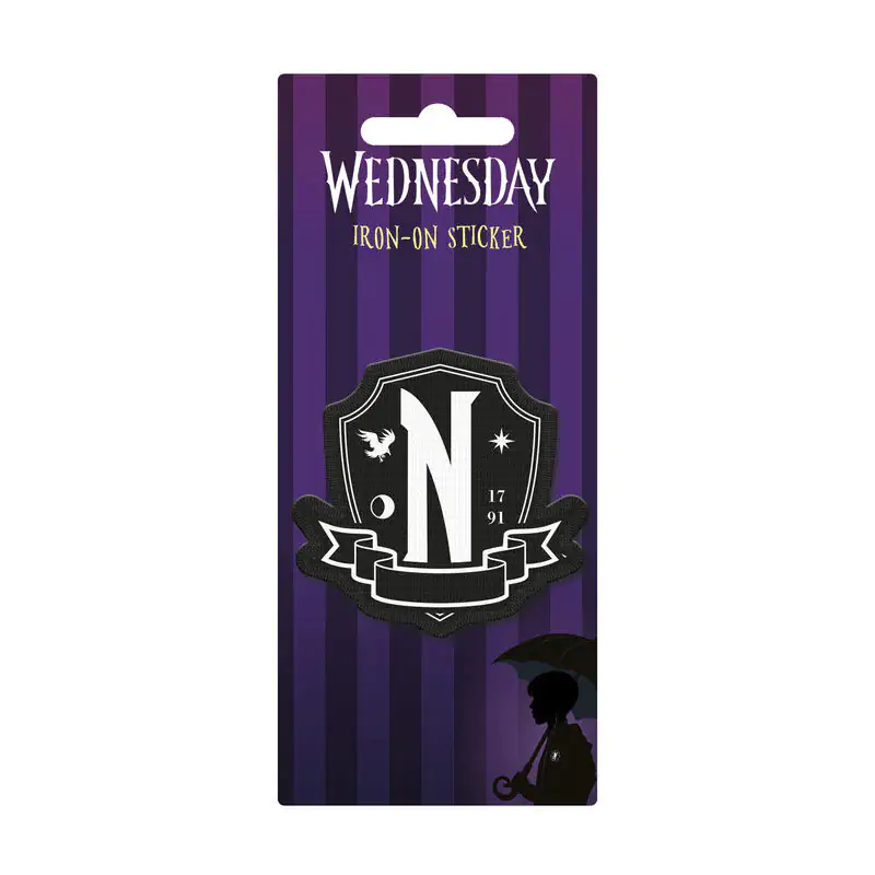 Wednesday Bügelaufkleber Produktfoto