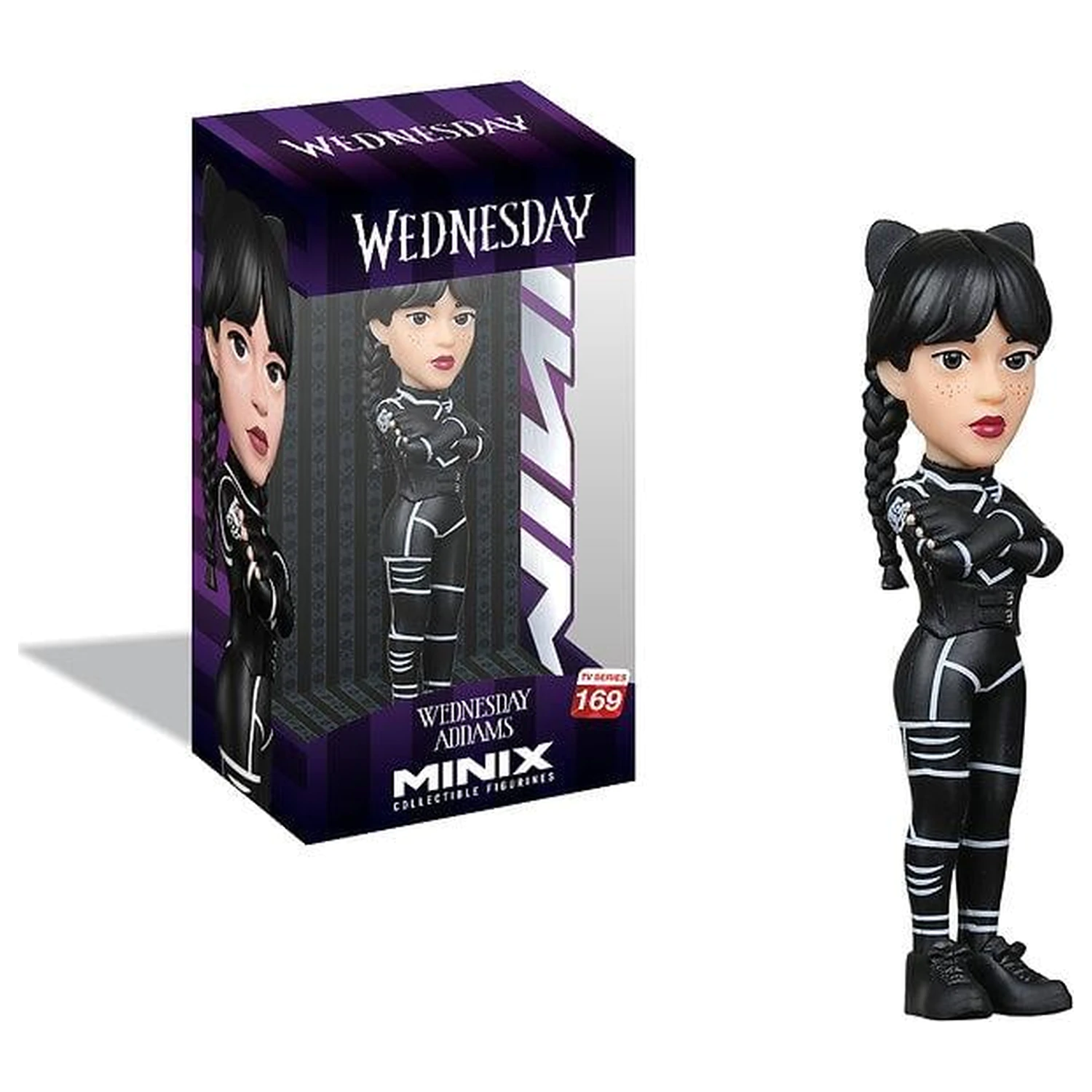 Wednesday Wednesday Addams als Katzen Figur Minix 12 cm Produktfoto