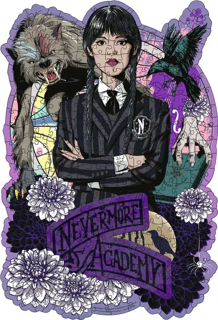 Wednesday HOLZ Puzzle Wednesday Addams (300 Teile) Produktfoto