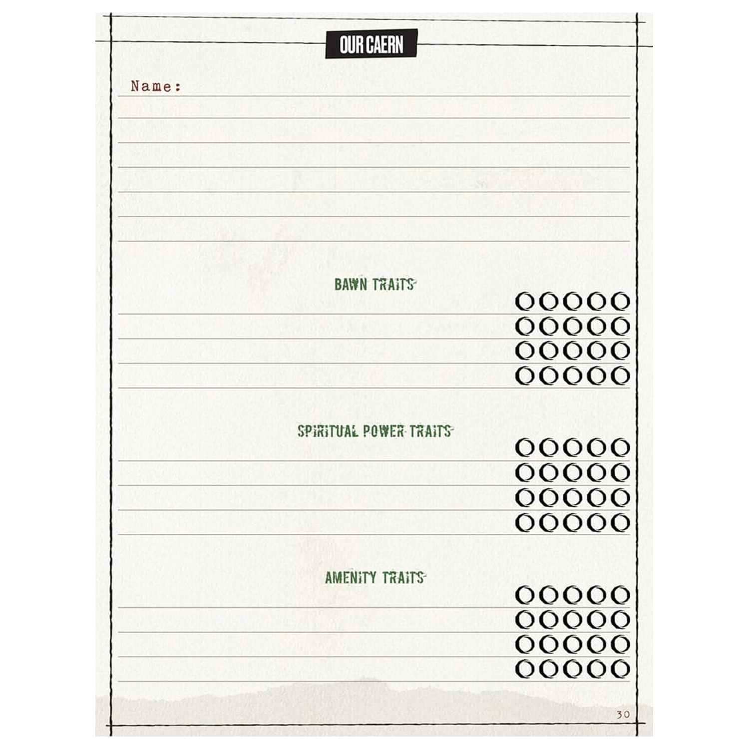 Werewolf: The Apocalypse 5th Edition Rollenspiel Notizbuch Erweitertes Charakterbogen Notizbuch *englische Version* Produktfoto