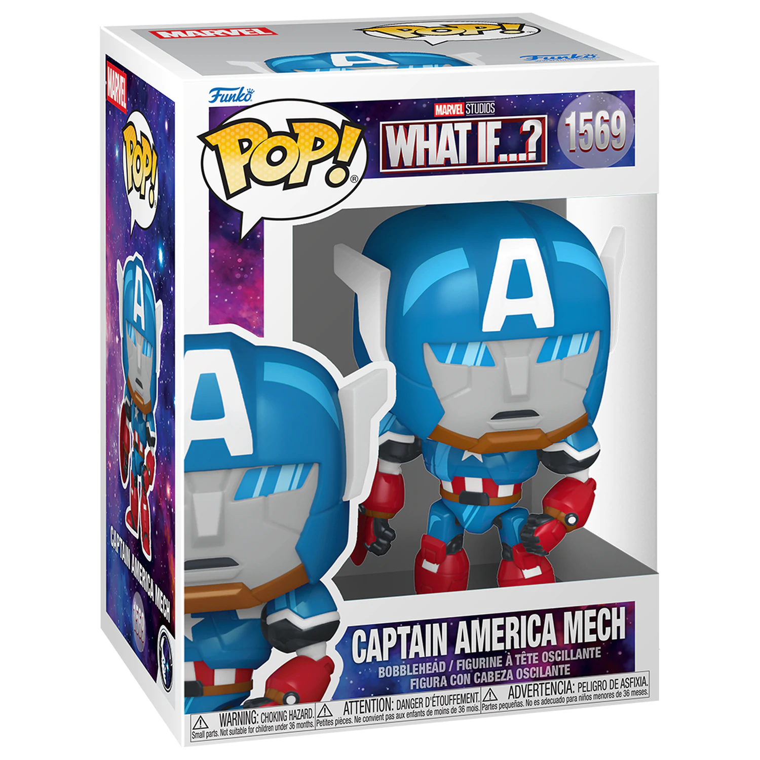 What If...? Funko POP! Vinyl Figur Captain America 9 cm Produktfoto
