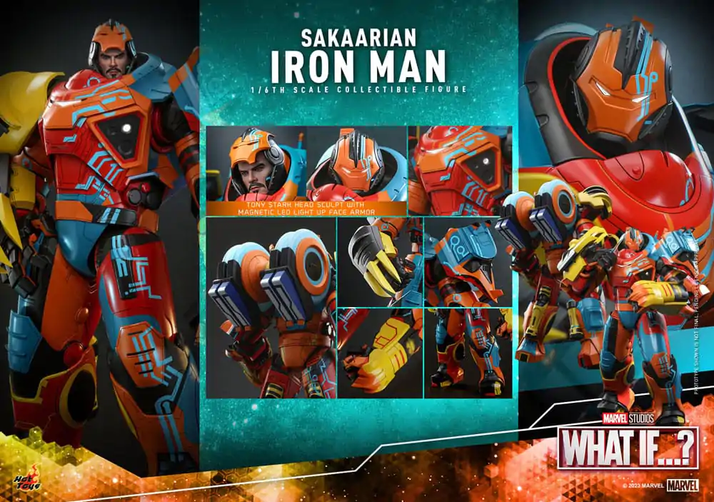 What If...? Actionfigur 1/6 Sakaarian Iron Man 35 cm Produktfoto