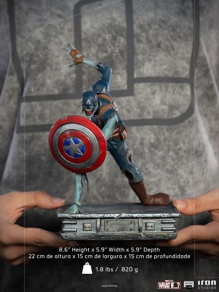 What If...? Art Scale Statue 1/10 Captain America Zombie 22 cm Produktfoto